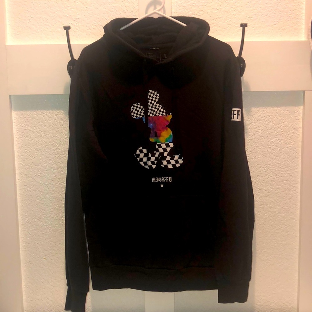 Mens NEFF Disney Mickey Mouse Hoodie size Large